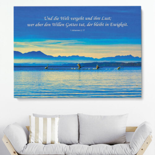 Hauptbild Leinwand - 1. Johannes 2,17 - Bild im Wohnzimmer
