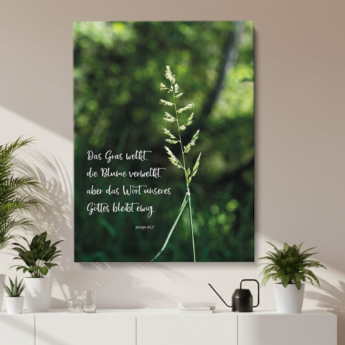 Hauptbild - Gras Jesaja - Leinwandbild im Flur